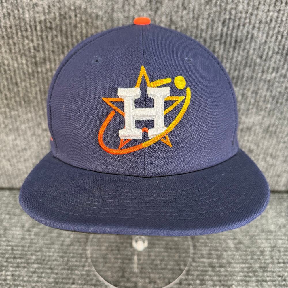 Houston Astros New Era 59FIFTY Fitted Hat Size 6 7/8 MLB On Field Navy